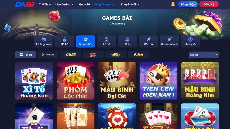 Giới thiệu thông tin tổng quan về Game bài DA88